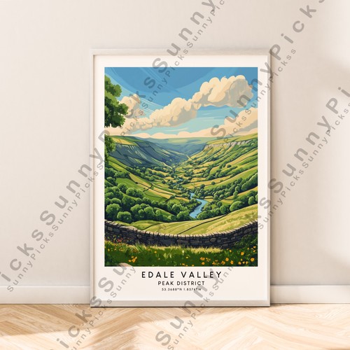 Stampa edale valley peak - valley,
