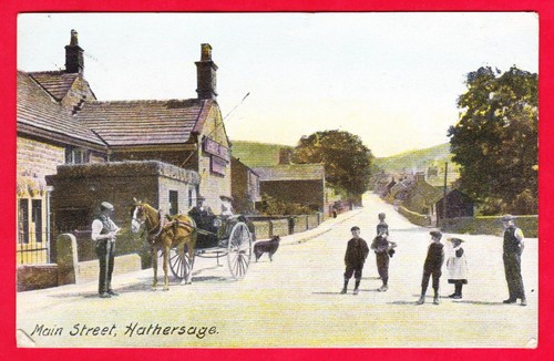 Postcard hathersage derbyshire - hathersage,