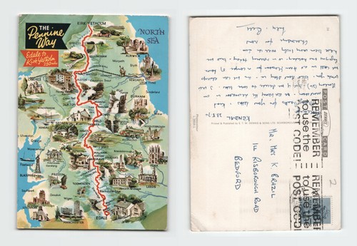 Vintage postcard the pennine - vintage,