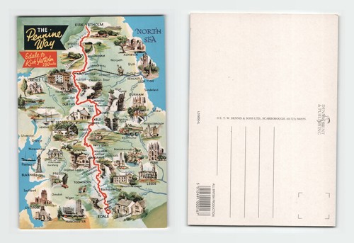 Vintage postcard the pennine - vintage,