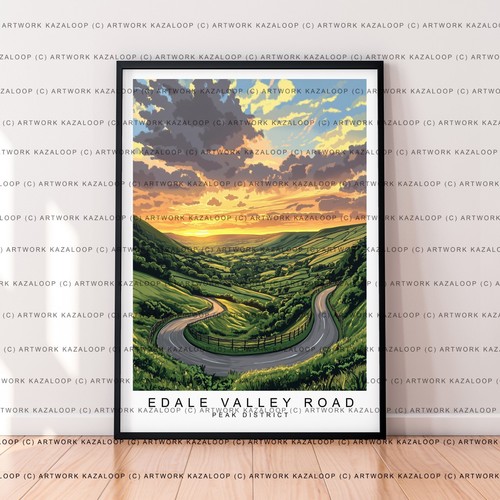 Peak district illustrazione - peak,