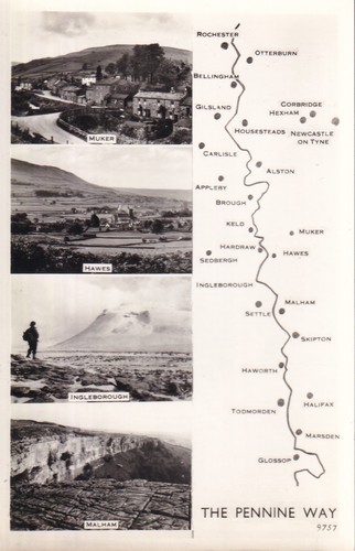 Pennine way rppc edale - rppc,